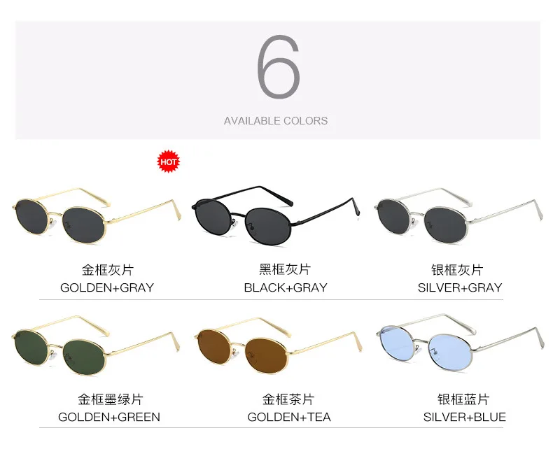 Oval Shape Sunglasses for Women Korean Fashion UV Protection Designer Sunglass Woman Beach Playing Men's Glasses