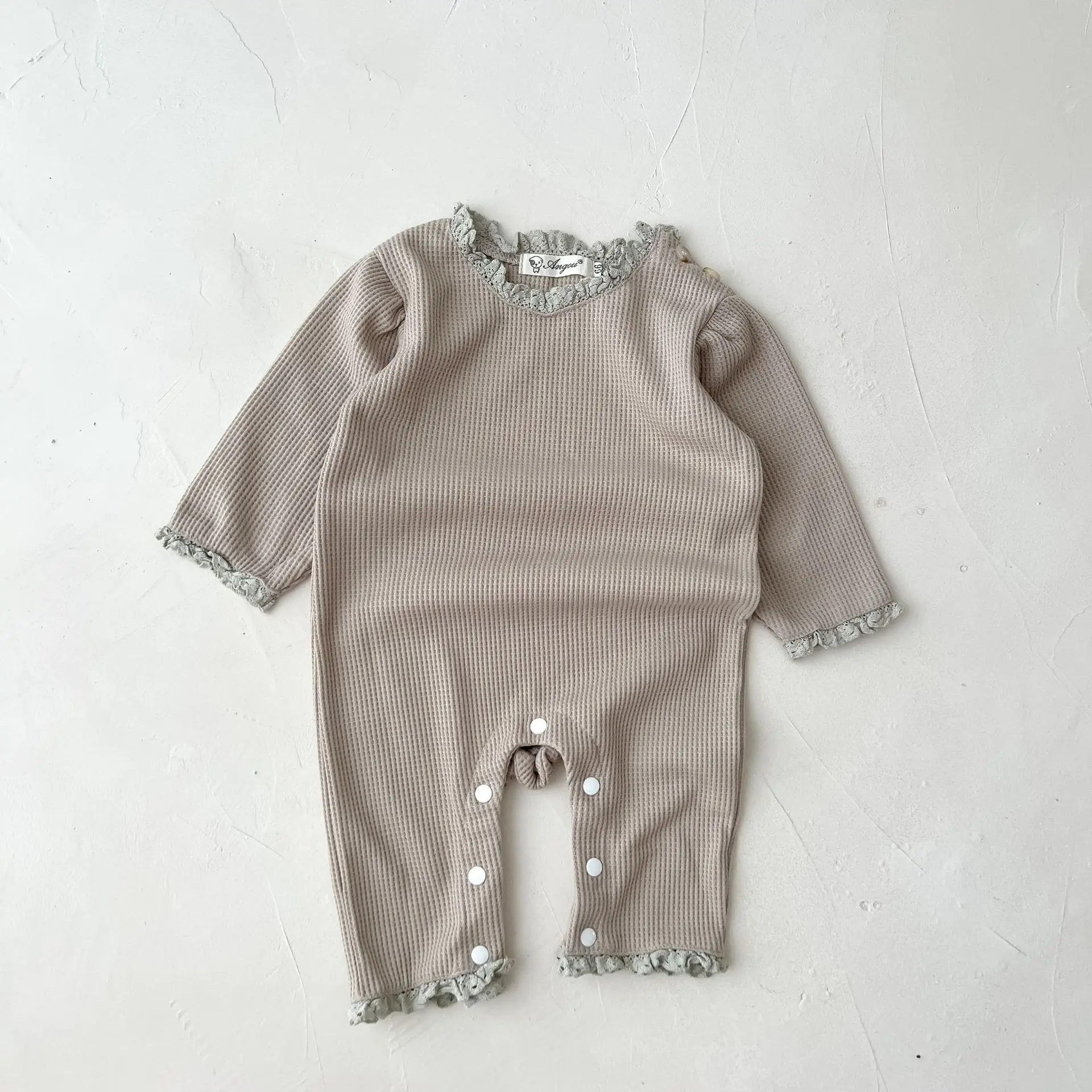 Personalized Toddler Newborn Infant Baby Girl Romper Custom Name Soft Clothing Ruffle Jumpsuit Fall Spring Playsuit