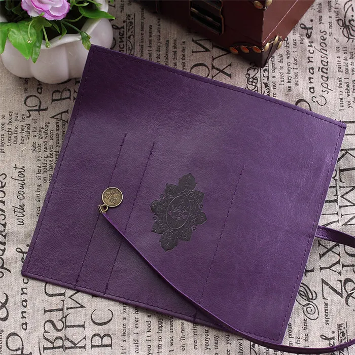 Fashion Vintage Roll PU Leather Pencil Case Twilight Pen Pouch Student Stationery Gift Woman Cosmetic Storage Bag Pencilcase