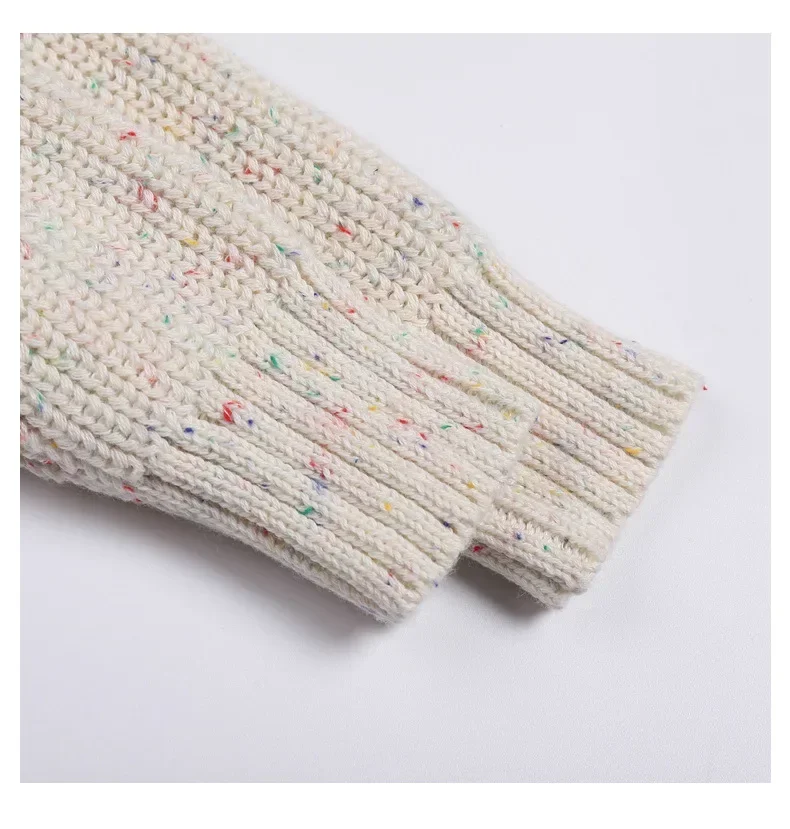 New Auterm&Winter Baby Loose Sweater Knitted Boy Girl Clothes Round Neck Kid Toddler Pullover Baby Solid Chunky Outerwear DGUKYM