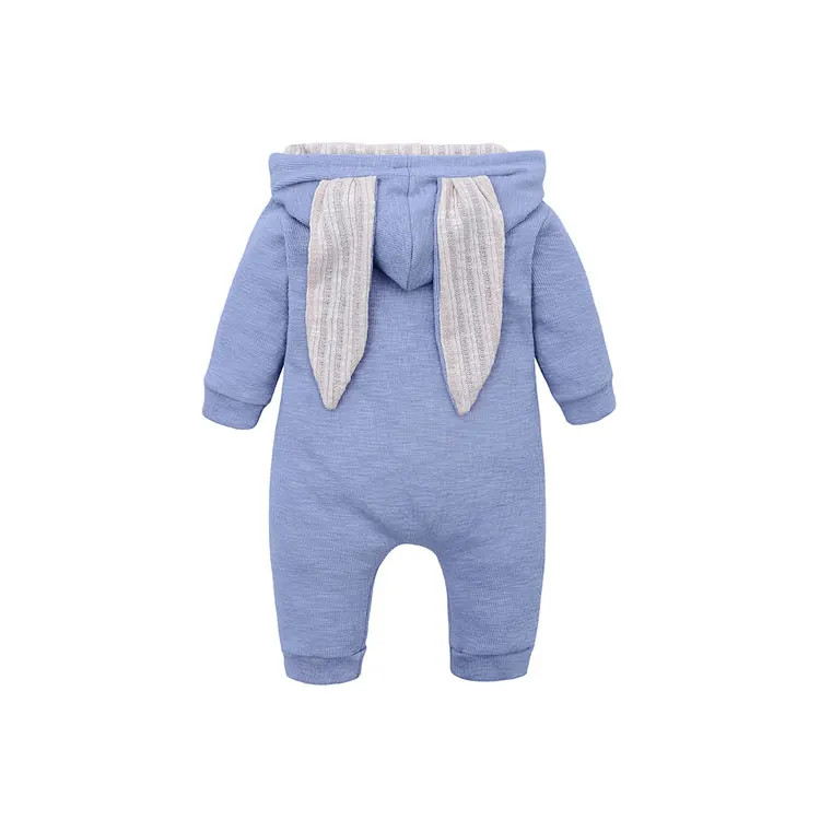 Spring Autumn Newborn Baby Clothes Bunny Baby Rompers Cotton Hoodie Newborn Girl Onesies Fashion Infant Costume Boys Outfits