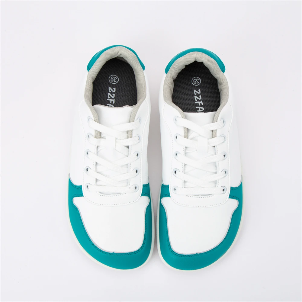 ZZFABER Barefoot Shoes Soft Leather Sneakers Minimalist Casual Shoes for Women Men Unisex Sneakers