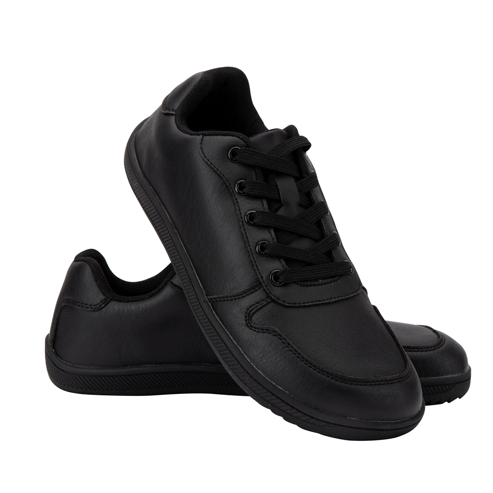 ZZFABER Barefoot Shoes Soft Leather Sneakers Minimalist Casual Shoes for Women Men Unisex Sneakers