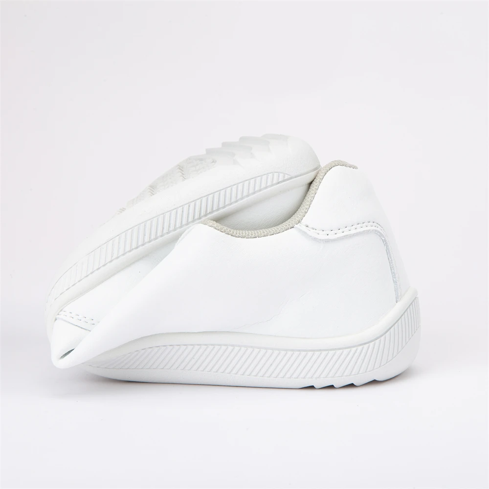 ZZFABER Barefoot Shoes Soft Leather Sneakers Minimalist Casual Shoes for Women Men Unisex Sneakers