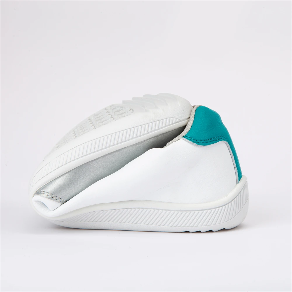 ZZFABER Barefoot Shoes Soft Leather Sneakers Minimalist Casual Shoes for Women Men Unisex Sneakers