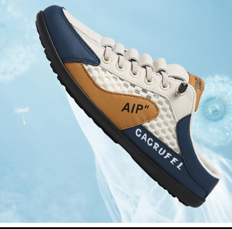 Men's Fashion Soft-soled Half Slippers Summer Men Trendy Bottom Casual Shoes Soft Sole Support Shoes Sneakers Zapatos De Hombre