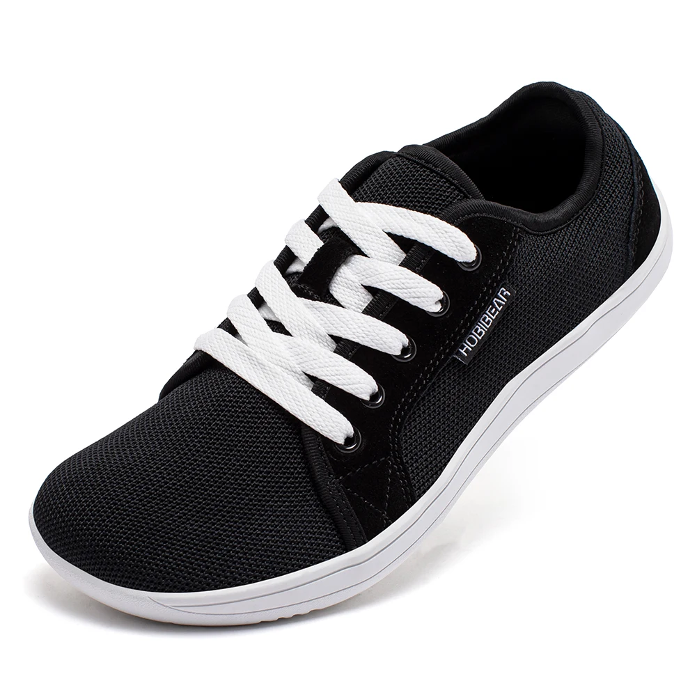 HOBIBEAR Wide Barefoot Shoes for Unisex Outdoor Running Zero Drop Casual Sneaker Minimalist Shoes