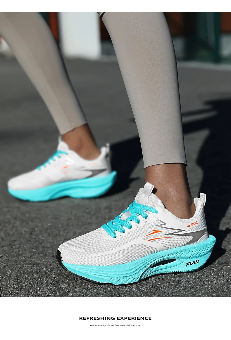 Marathon Sneakers Running Shoes Men Anti-slip Comfortable Racing Carbon Board Training Mesh Tennis Shoes Casual for Women 2026