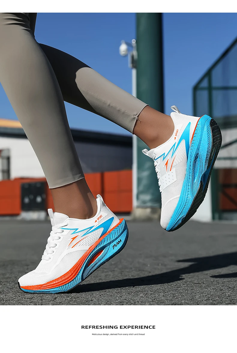 Marathon Sneakers Running Shoes Men Anti-slip Comfortable Racing Carbon Board Training Mesh Tennis Shoes Casual for Women 2026