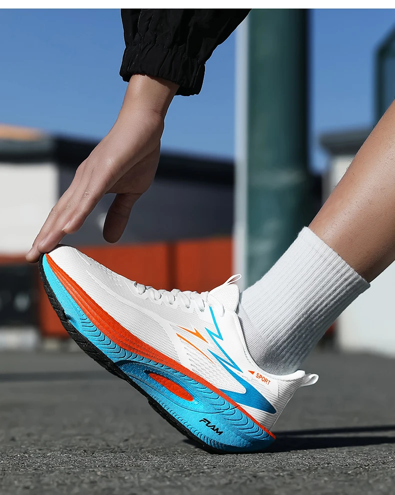 Marathon Sneakers Running Shoes Men Anti-slip Comfortable Racing Carbon Board Training Mesh Tennis Shoes Casual for Women 2026