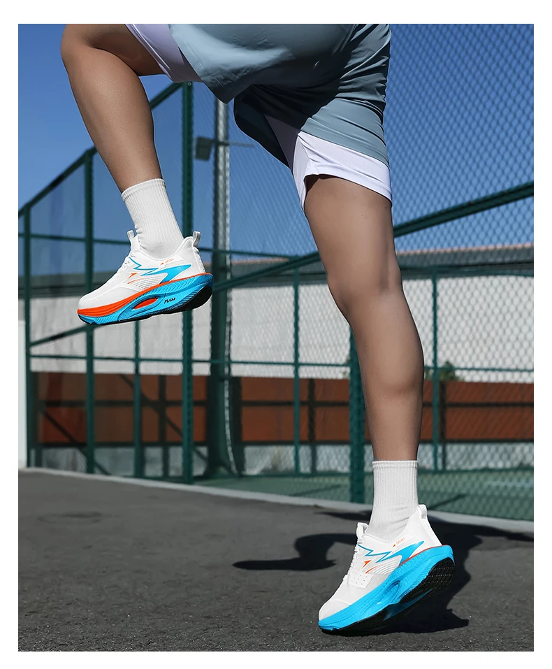 Marathon Sneakers Running Shoes Men Anti-slip Comfortable Racing Carbon Board Training Mesh Tennis Shoes Casual for Women 2026