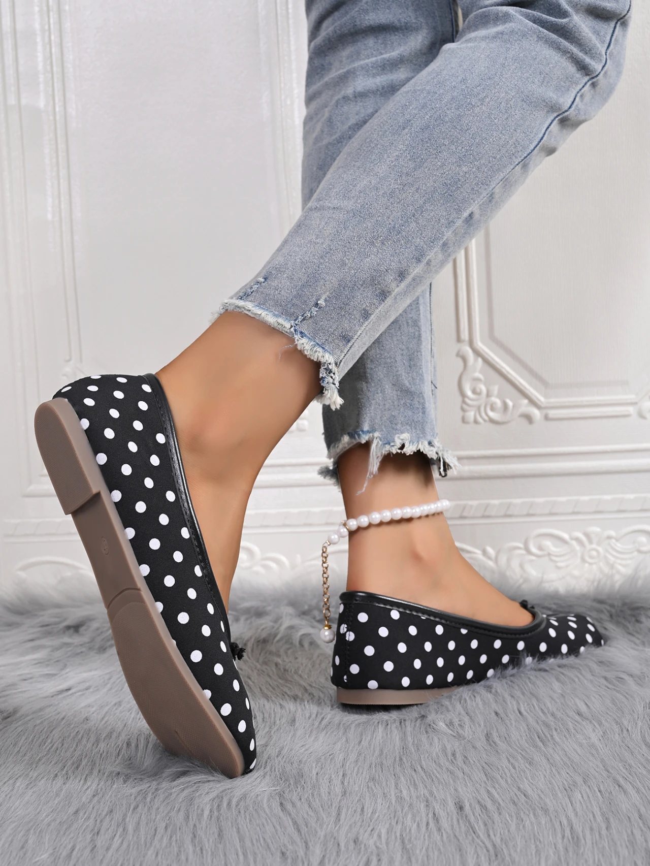 Korean Style Horse-Shoe Split-Toe Women's Shallow Mouth Single Shoes New Slip-On Pig's Trotters Versatile Grandma Flat Loafers