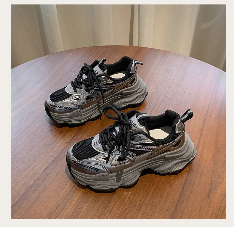 2026 New Fashion Platform Sneakers for Women Casual Non Slip Thick Sole Sports Shoes Woman Comfortable Casual Sports Shoes
