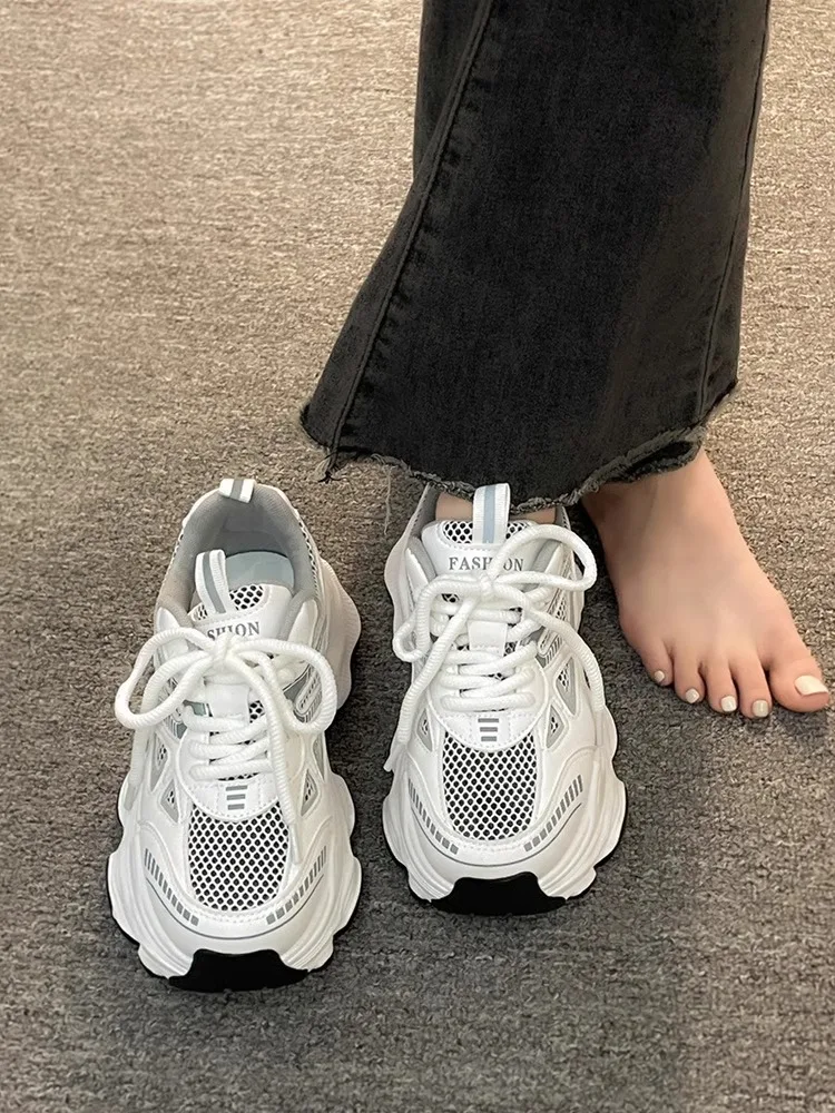 2026 New Fashion Platform Sneakers for Women Casual Non Slip Thick Sole Sports Shoes Woman Comfortable Casual Sports Shoes