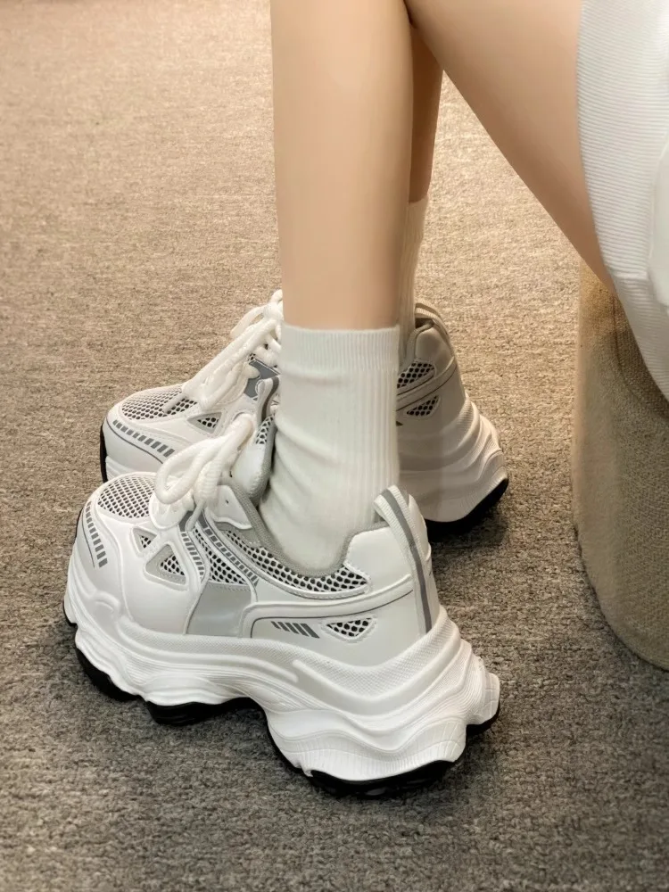 2026 New Fashion Platform Sneakers for Women Casual Non Slip Thick Sole Sports Shoes Woman Comfortable Casual Sports Shoes