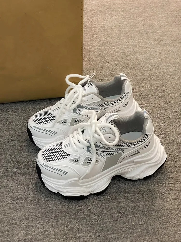 2026 New Fashion Platform Sneakers for Women Casual Non Slip Thick Sole Sports Shoes Woman Comfortable Casual Sports Shoes