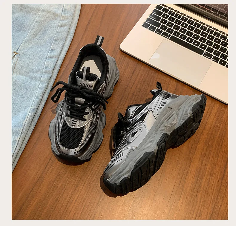 2026 New Fashion Platform Sneakers for Women Casual Non Slip Thick Sole Sports Shoes Woman Comfortable Casual Sports Shoes