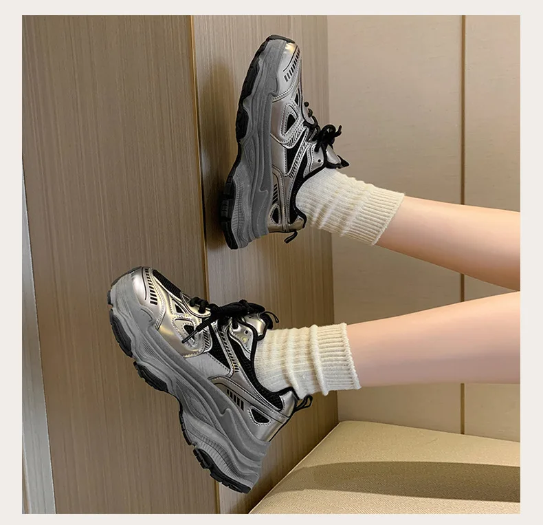 2026 New Fashion Platform Sneakers for Women Casual Non Slip Thick Sole Sports Shoes Woman Comfortable Casual Sports Shoes
