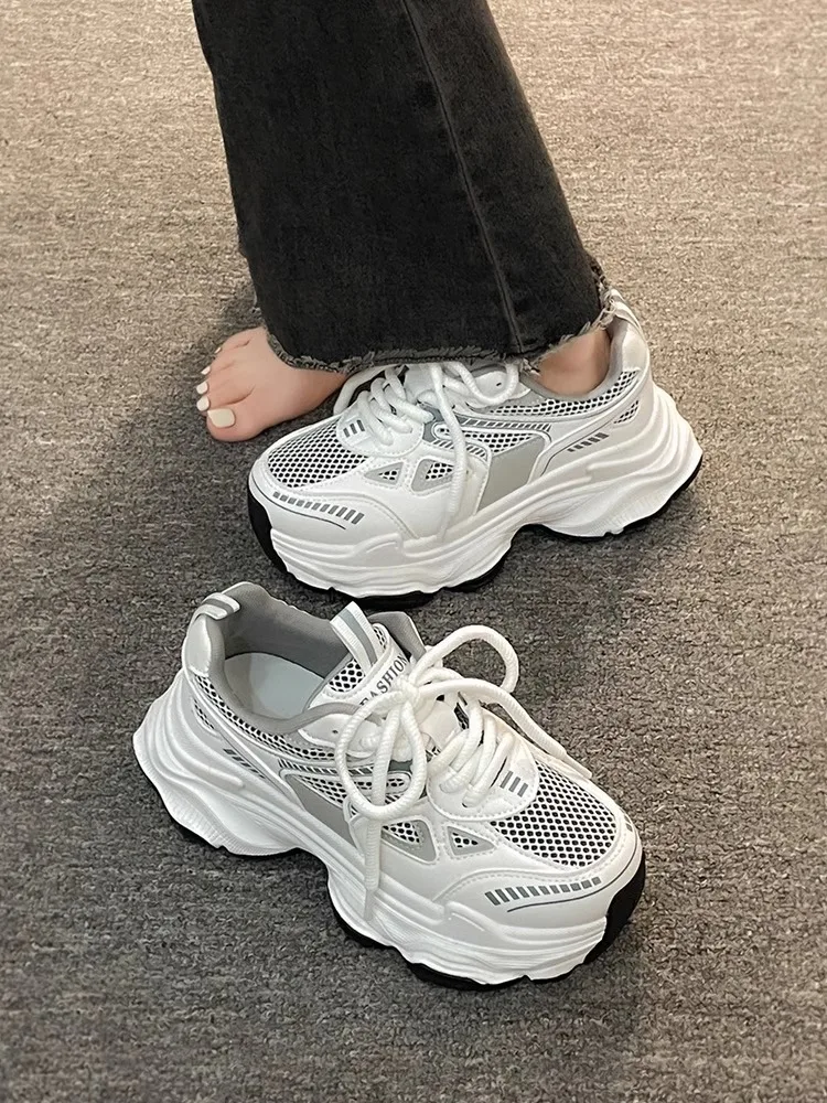 2026 New Fashion Platform Sneakers for Women Casual Non Slip Thick Sole Sports Shoes Woman Comfortable Casual Sports Shoes