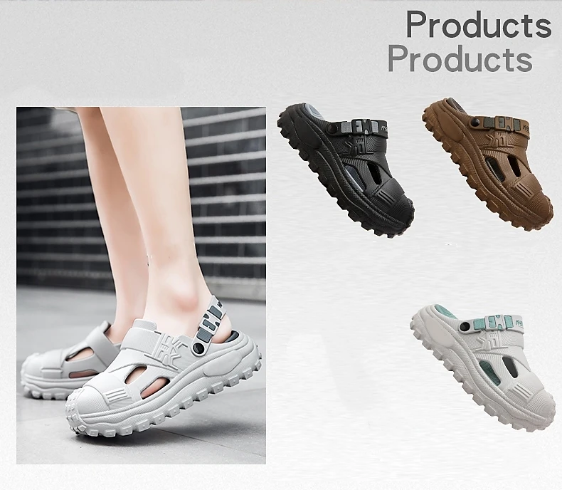 Summer New Men's Beach Clogs Outdoor Sandals Comfortable Slippers EVA Slides For Men Casual Garden Shoes Male Beach Slippers