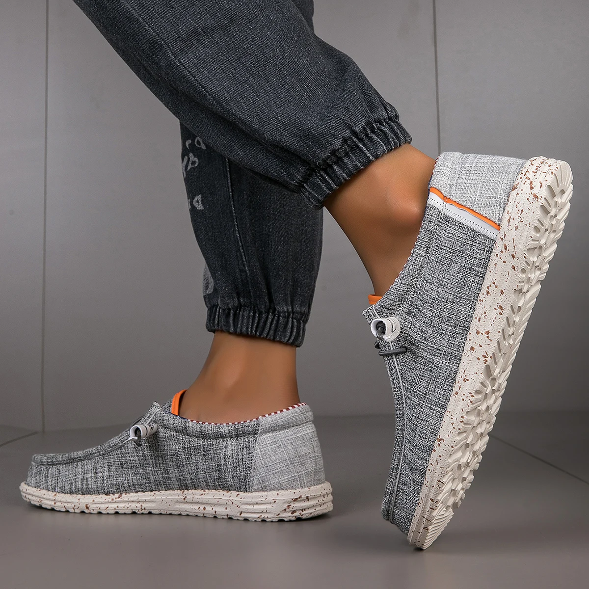 Men's Loafers Lightweight Comfortable Wide-Size Casual Sport Shoes for All Seasons Daily Wear Flat-Soled Men's Footwear