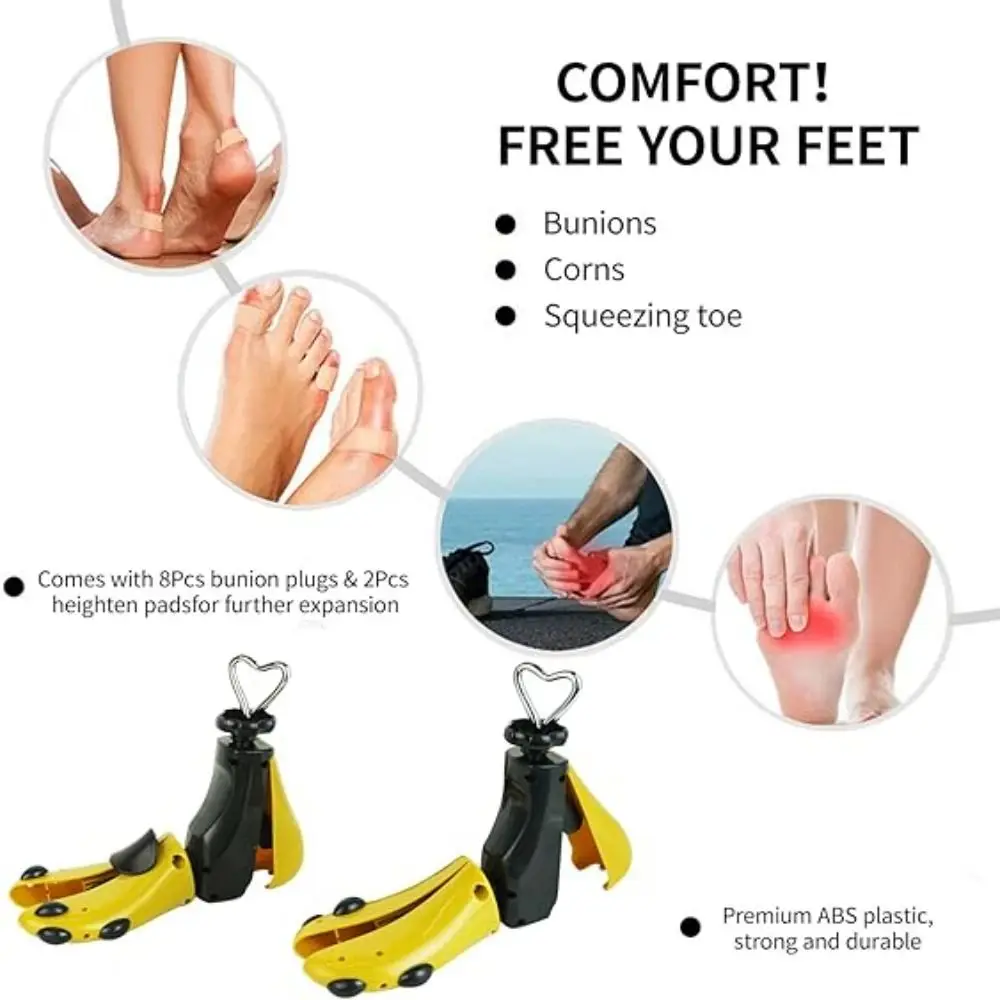 New Adjustable Width and Length Shoe Stretcher with Steel Shaft Durable Boot Stretcher High Top Shoe Trees for Wide Feet