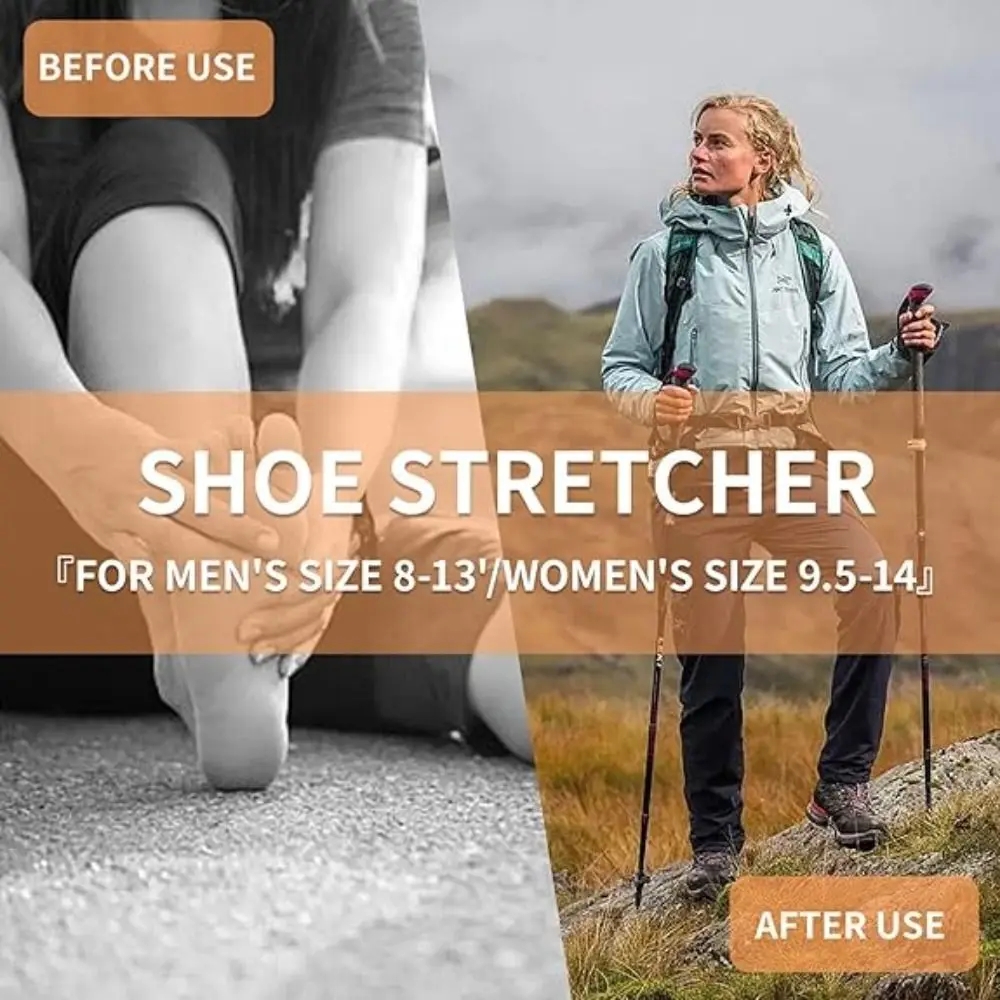 New Adjustable Width and Length Shoe Stretcher with Steel Shaft Durable Boot Stretcher High Top Shoe Trees for Wide Feet