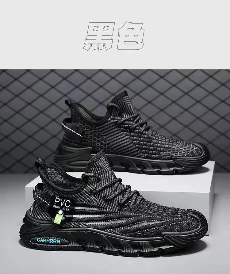 Men's Sports Shoes Breathable Mesh Thin White Shoes for Boys and Students Lightweight Casual Soft Soled Outdoor Running Shoes