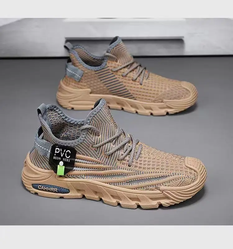 Men's Sports Shoes Breathable Mesh Thin White Shoes for Boys and Students Lightweight Casual Soft Soled Outdoor Running Shoes