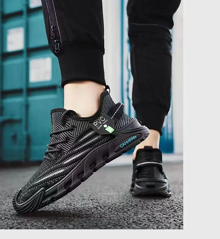 Men's Sports Shoes Breathable Mesh Thin White Shoes for Boys and Students Lightweight Casual Soft Soled Outdoor Running Shoes