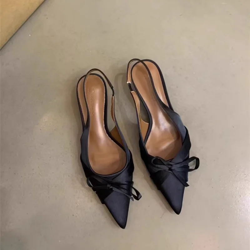 Spring and Summer Elegant Sexy Pointed Butterfly Party High-heeled Sandals Fashionable Best Selling New Comfortablewomen's Shoes