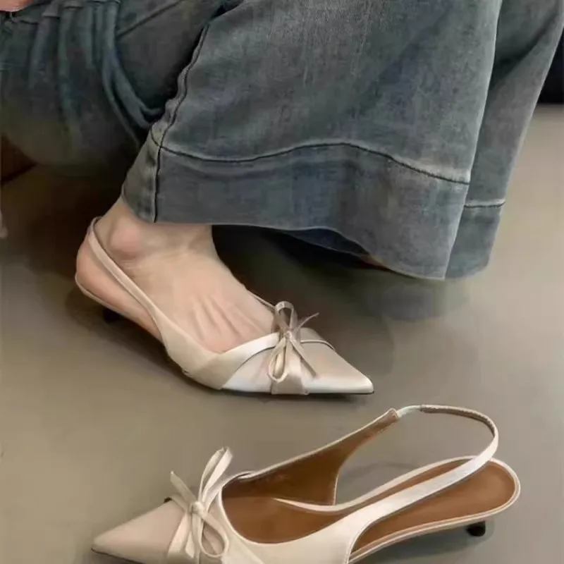 Spring and Summer Elegant Sexy Pointed Butterfly Party High-heeled Sandals Fashionable Best Selling New Comfortablewomen's Shoes