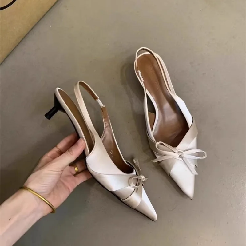Spring and Summer Elegant Sexy Pointed Butterfly Party High-heeled Sandals Fashionable Best Selling New Comfortablewomen's Shoes