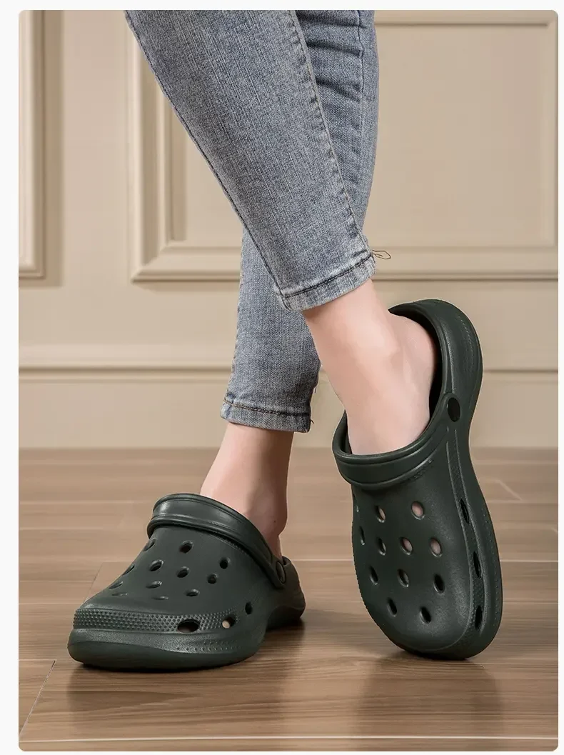 2026Summer Men Clogs Sandals Men's and Women's Leisure Slippers Beach Slides Home Garden Shoes Outdoor Sandals Plus Size46 47 48