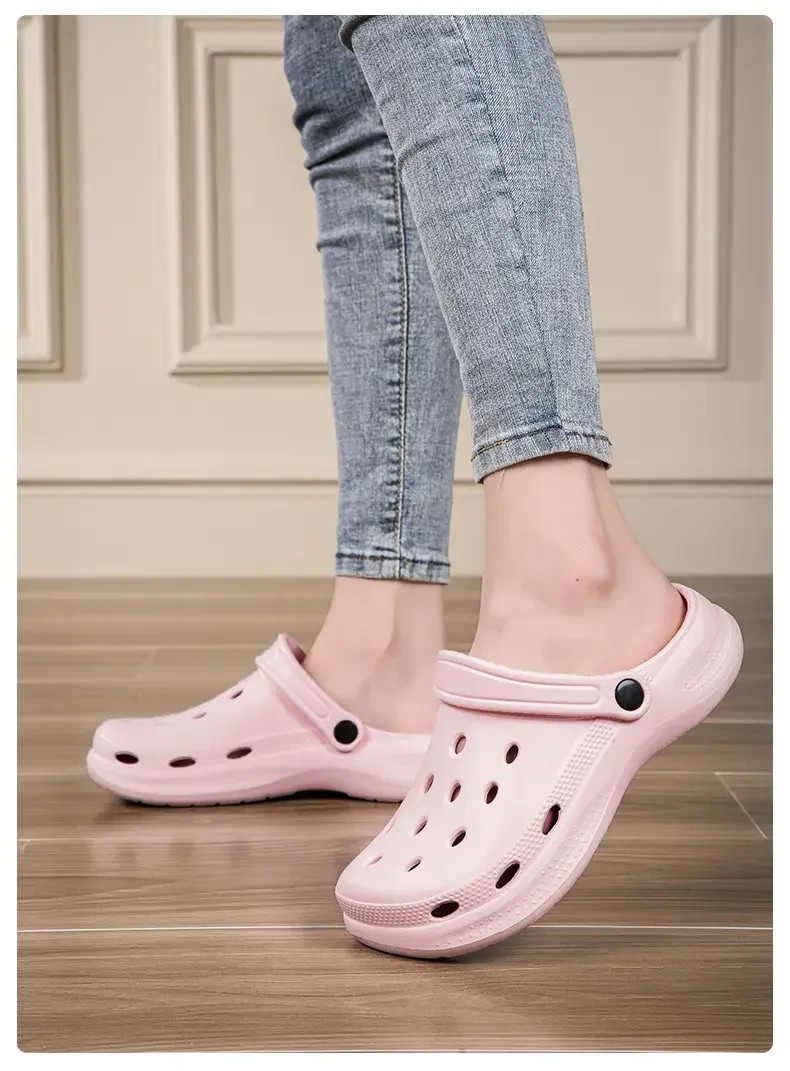 2026Summer Men Clogs Sandals Men's and Women's Leisure Slippers Beach Slides Home Garden Shoes Outdoor Sandals Plus Size46 47 48