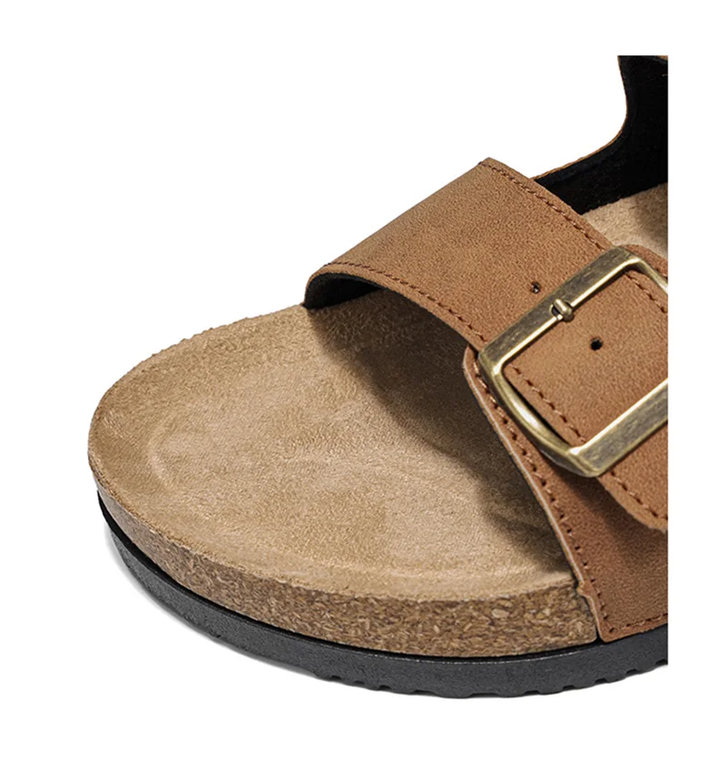 Men's And Women's Large Size Clogs Fashion Outdoor Shoes Classic Cork Suede Slide Sandals with Arch Support Mules Slippers for B