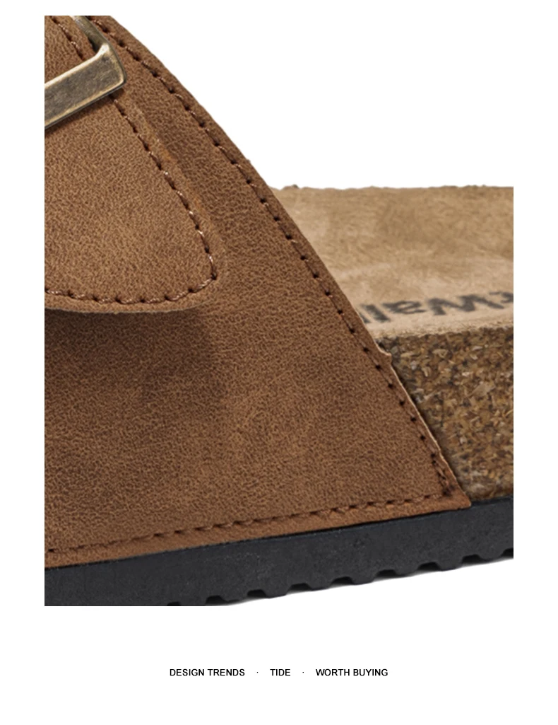 Men's And Women's Large Size Clogs Fashion Outdoor Shoes Classic Cork Suede Slide Sandals with Arch Support Mules Slippers for B