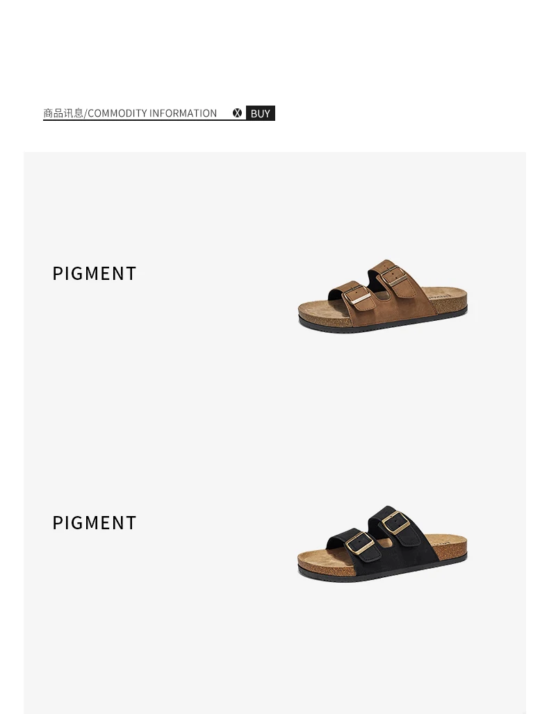 Men's And Women's Large Size Clogs Fashion Outdoor Shoes Classic Cork Suede Slide Sandals with Arch Support Mules Slippers for B