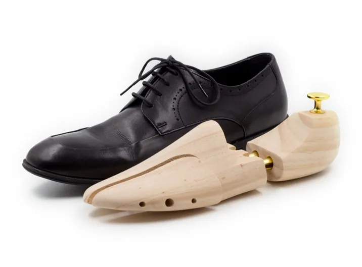 Men's and Women's Shoe Trees Twin Tube Adjustable New Zealand Pine Wood Shoe Tree