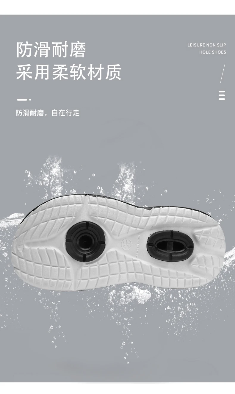 Fashion Sandals Hollow Platform Clogs EVA Cushion Slides Anti-odor Outdoor Beach Slippers Walking Sandals Men Women Size 36-47