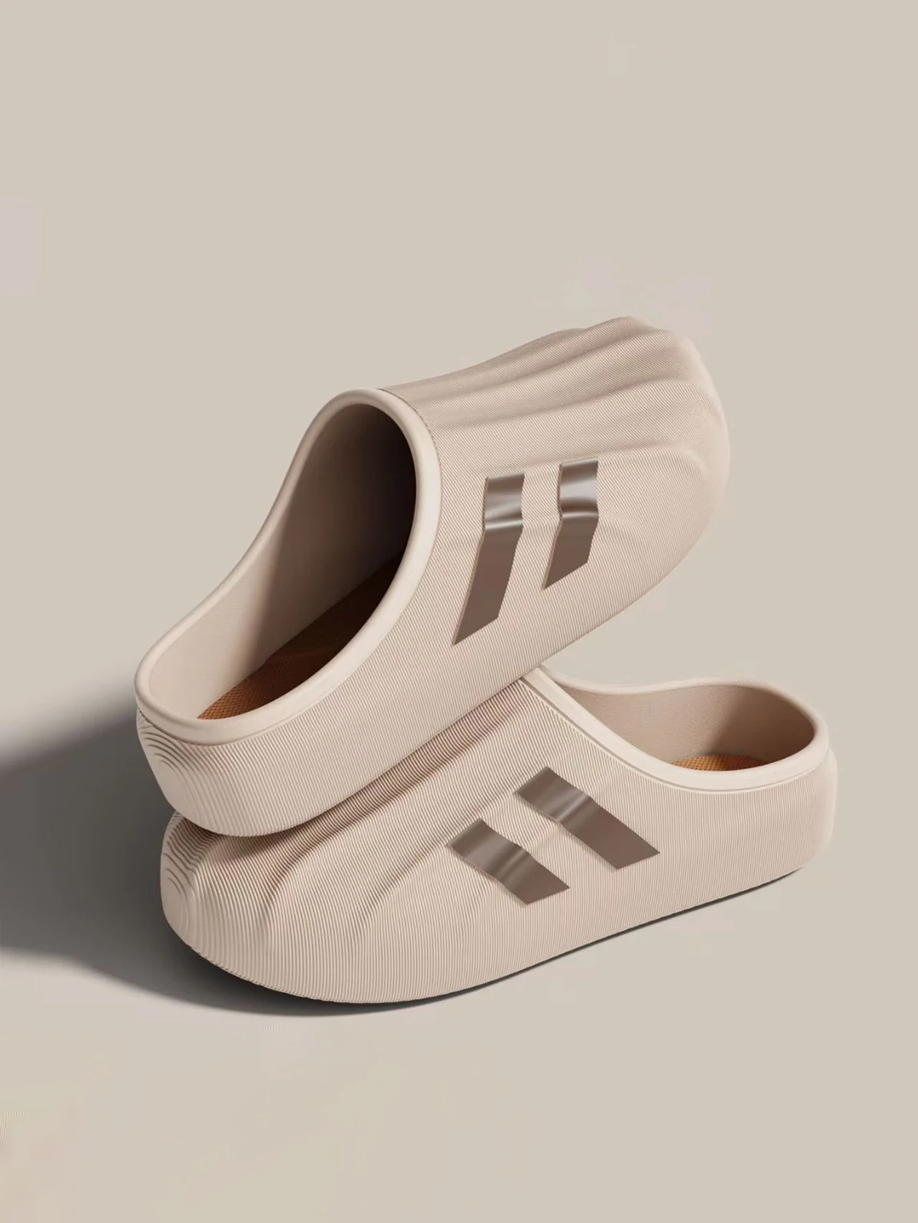 Sandals for Men Summer Men's Closed-Toe Slip-On Clogs Waterproof Soft Thick Sole Indoor Outdoor Dual Use Breathable Casual Shoes