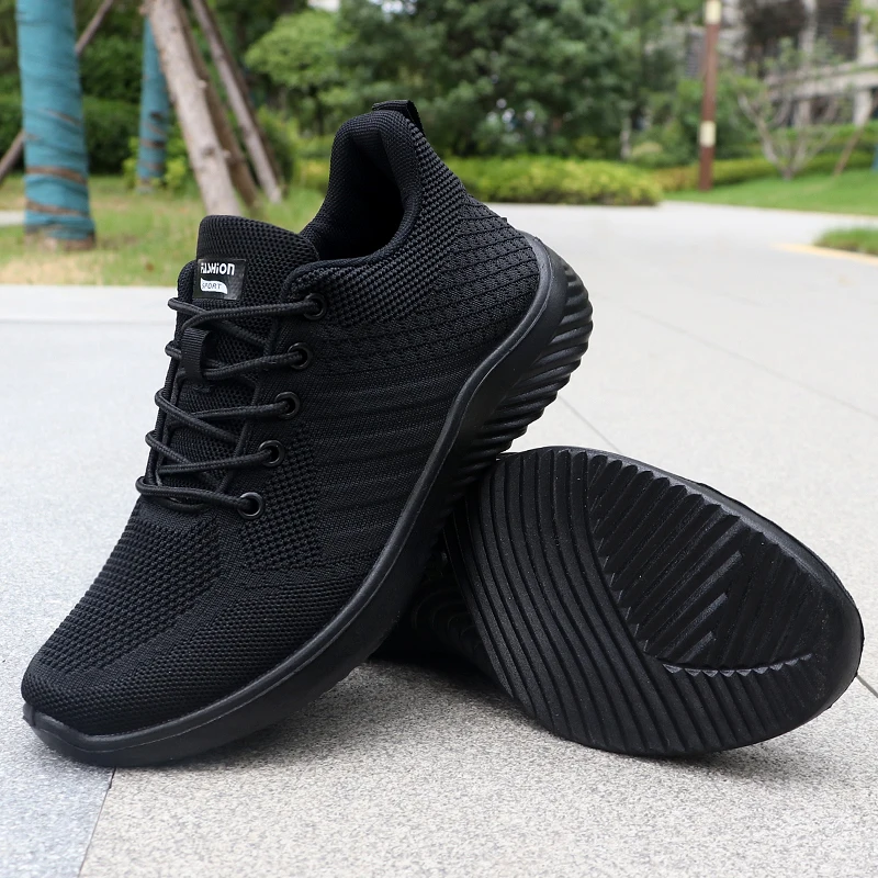 Men's Solid Lace-Up Casual Shoes, Lightweight Outdoor Sneakers Suitable for All-Season Training and Exercise, Lightweight, Breathable, Non-Slip, Ideal for Casual Walking Enthusiasts