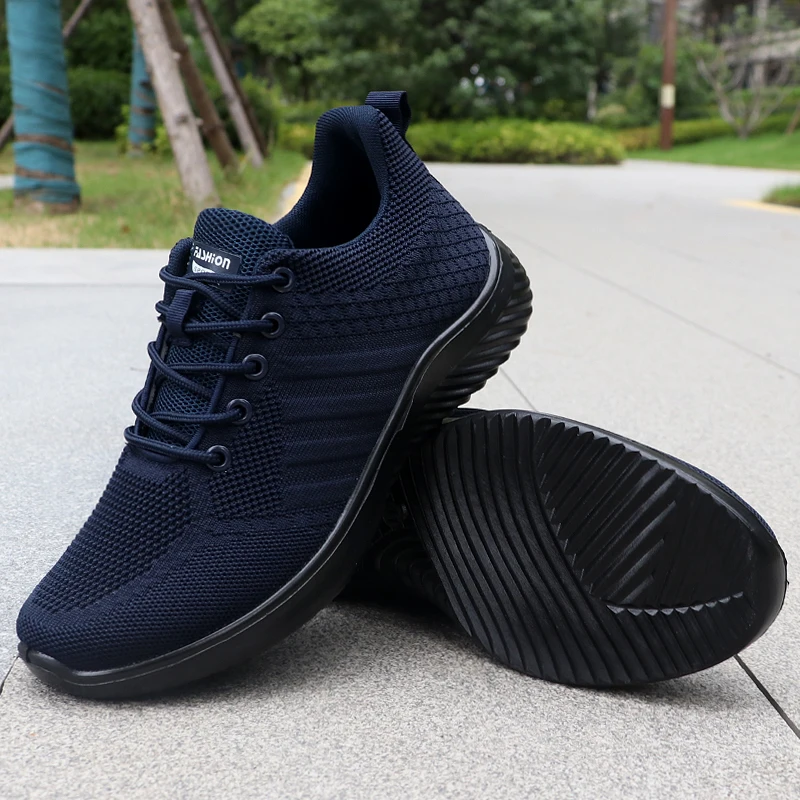 Men's Solid Lace-Up Casual Shoes, Lightweight Outdoor Sneakers Suitable for All-Season Training and Exercise, Lightweight, Breathable, Non-Slip, Ideal for Casual Walking Enthusiasts