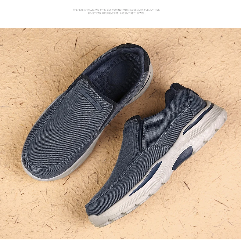 Men's Lightweight Canvas Loafers for Outdoor Hiking Camping Casual Sports Running Jogging Shoes Size 39-48