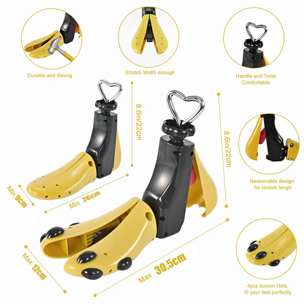 Shoe Stretcher Height/Length Adjustable with Shoe Horn for Flat Shoes Casual Shoes Canvas Shoes Sport Shoes