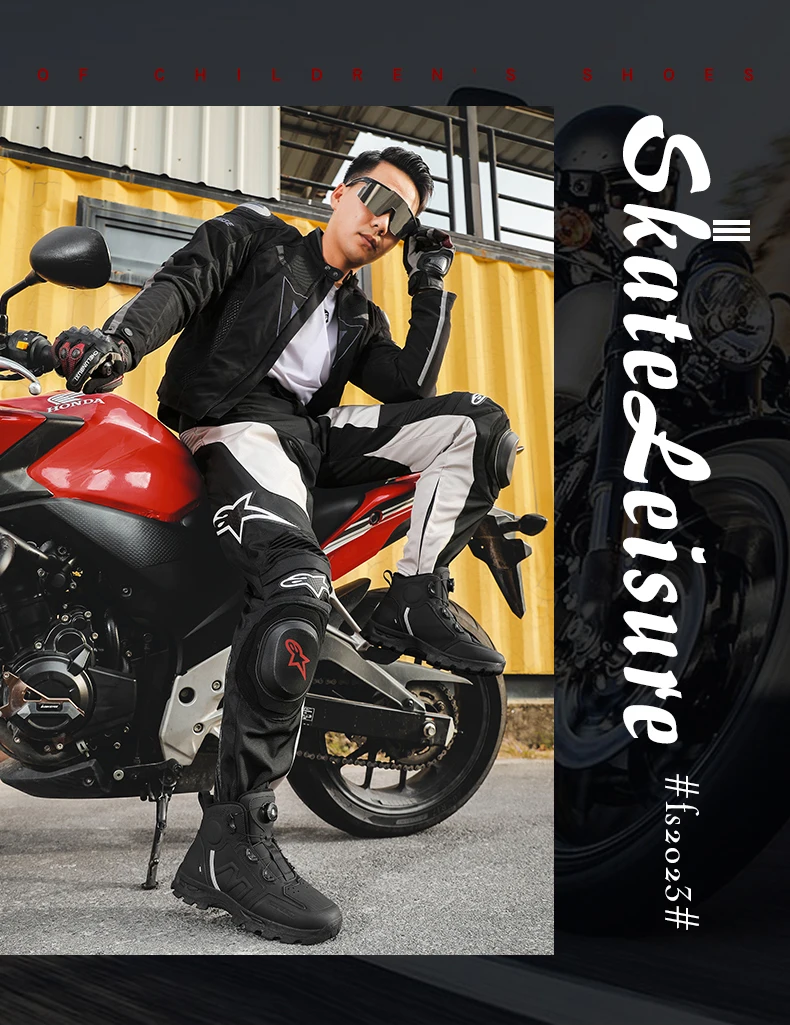 Motorcycle Riding Men Boots Waterproof Motocross Cycling Shoes Off-Road Motorbike Racing Anti-drop Breathable Equipment Soft