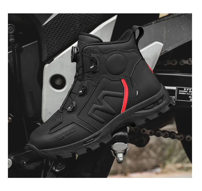 Motorcycle Riding Men Boots Waterproof Motocross Cycling Shoes Off-Road Motorbike Racing Anti-drop Breathable Equipment Soft