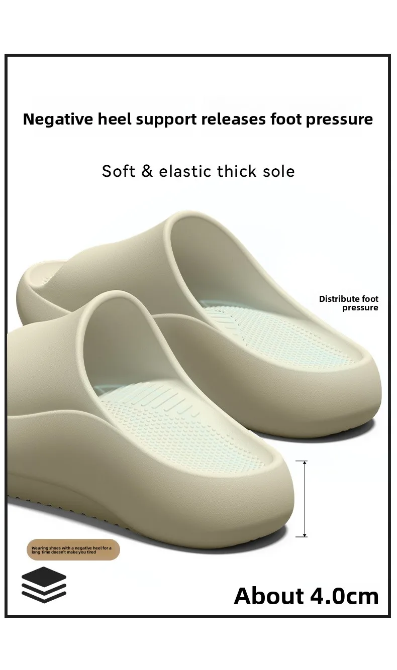 German Arch Support Negative Heel Slippers for Women, Summer 2026 New Indoor Home Flat Foot Correction Sandals for Men