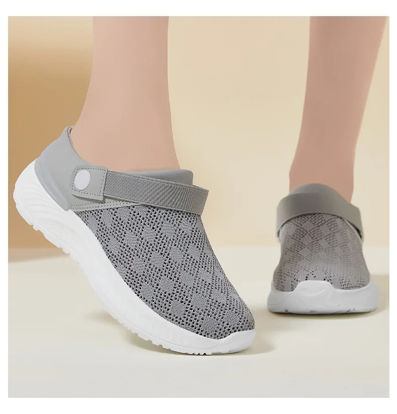 Women's Summer Shoes Breathable Half Slippers Lazy Soft Sole Casual Shoes Single Women Sandals Sale Shoes With Free Shipping