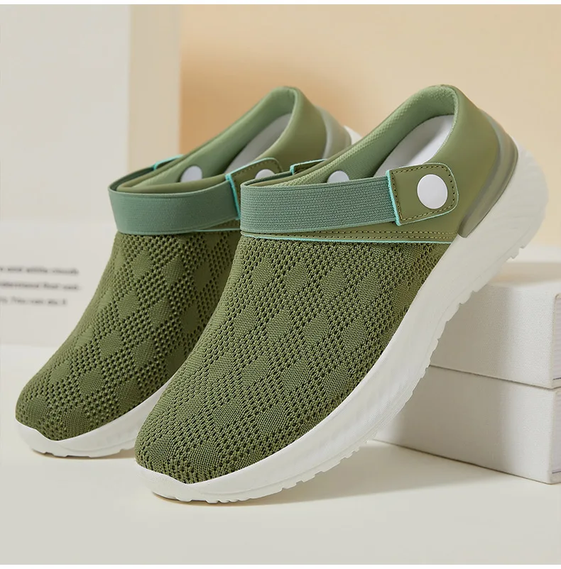 Women's Summer Shoes Breathable Half Slippers Lazy Soft Sole Casual Shoes Single Women Sandals Sale Shoes With Free Shipping